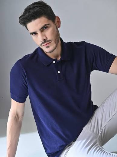 T-Shirt-For Men In Blue &Black Colour